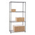 4 Tier Narrow Carbon Grey Shelving Unit - H1800 x W900 x D350mm