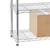 4 Tier Chrome Wire Shelving Unit - H900 x W750 x D350mm