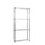 4 Tier Narrow Chrome Wire Shelving Unit - W750 x D350mm