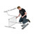 3 Tier Chrome Wire Shelving Unit with Slanted Shelves - H900 x D450mm