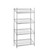 4 Tier Chrome Wire Shelving Unit with Slanted Shelves - H1600 x D450mm