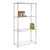 4 Tier Chrome Wire Shelving Unit - H1800 x D350mm