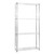 4 Tier Chrome Wire Shelving Unit - H1800 x D350mm