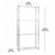 4 Tier Chrome Wire Shelving Unit - H1800 x D350mm