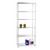 6 Tier Narrow Chrome Wire Shelving Unit - H1800 x D350mm