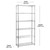 6 Tier Narrow Chrome Wire Shelving Unit - H1800 x D350mm
