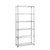 6 Tier Narrow Chrome Wire Shelving Unit - H1800 x D350mm