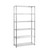 6 Tier Narrow Chrome Wire Shelving Unit - H1800 x D350mm