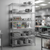 6 Tier Narrow Chrome Wire Shelving Unit - H1800 x D350mm