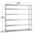 6 Tier Heavy Duty Chrome Wire Shelving Unit - H1800 x D600mm