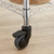 Pack of 4 Heavy Duty Castor Wheels for Chrome Wire Shelving - Dia. 75mm - 225kg Load Capacity