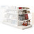 Jura White End Bay for Retail Shelving Gondola Bays - H1400 x W1000 x D500mm