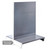 Silver Retail Shelving Modular Gondola Unit with Perforated Back Panels - H1400 x W1000mm