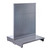 Silver Retail Shelving Modular Gondola Unit with Perforated Back Panels - H1400 x W1000mm