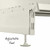Jura White Retail Wall Shelving - 2 Bays - 2100mm High With 470mm Base Shelf