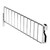 Low Wire Shelf Dividers for Retail Shelving Units - H75mm