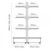 Jura White Retail Shelving Modular Gondola Unit - 6 x 370mm Shelves - H1400mm