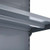Silver Retail Shelving Modular Wall Unit - 4 x 370mm Shelves - H1800mm