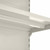 Jura White Retail Shelving 90 Deg. Wall Corner Unit - 5 x 370mm Shelves - H1800mm