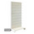 Jura White Retail Shelving Wall Unit - Perforated Back Panels and Hooks - H1800 x W1000mm
