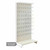 Jura White Modular Retail Shelving Unit - Perforated Panels and Single Hooks - H1800 x W1000mm