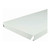 White Twin Slot Continuous Steel Shelf - W600mm