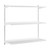 White Steel Twin Slot Shelving Kit - W1000mm - 3 Shelves