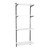 Black & White Twin Slot Shelving Kit - H1600mm - 4 Shelves