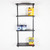 Black Twin Slot Shelving Kit - H1600mm - 4 Shelves