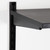Black Twin Slot Shelving Kit - H1600mm - 4 Shelves