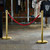 Premium Barrier Posts - Polished Gold Stainless Steel Post for Rope Barriers