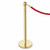 Premium Barrier Posts - Polished Gold Stainless Steel Post for Rope Barriers