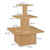 Beech Small 3-Shelf Island Display Gondola - Silhouette Range