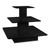 Black 3-Shelf Island Display Gondola - Square - Silhouette Range
