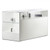 White Shop Counter With 1/4 Glass Display and Corner Display Unit Bundle - Silhouette Range