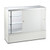White Shop Counter With 3/4 Glass Display and Corner Display Unit Bundle - Silhouette Range