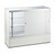 White Shop Counter With 3/4 Glass Display and Till Unit Bundle - Silhouette Range