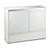 White Shop Counter With 3/4 Glass Display and Till Unit Bundle - Silhouette Range
