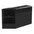 Black Shop Counter With 1/4 Glass Display and Corner Display Unit Bundle - Silhouette Range