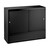 Black Shop Counter With 1/4 Glass Display and Till Unit Bundle - Silhouette Range