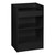 Black Shop Counter With 1/4 Glass Display and Till Unit Bundle - Silhouette Range