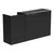 Black Shop Counter With 1/4 Glass Display and Till Unit Bundle - Silhouette Range