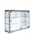 Wall Mounted Skyline Aluminium Showcase Glass Display - W800mm