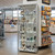 Skyline Aluminium Tower Showcase All - Glass Display with 4 Glass Shelves - Double Door