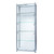 Skyline Aluminium Tower Showcase All - Glass Display with 4 Glass Shelves - Double Door