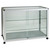 Glass Display Counter With or Without Mini Spotlights with 2 Glass Shelves - Contour Range