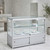 Skyline Slim Aluminium Showcase with 2/3 Glass Display and Storage Cupboard