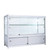 Skyline Slim Aluminium Showcase with 2/3 Glass Display and Storage Cupboard