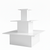 3 Shelf Display Island - Square - Aura Range