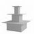 3 Shelf Display Island - Square - Aura Range